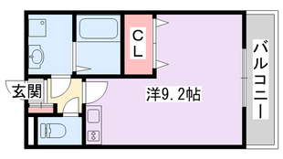 メゾンドアヴェルⅤの物件間取画像